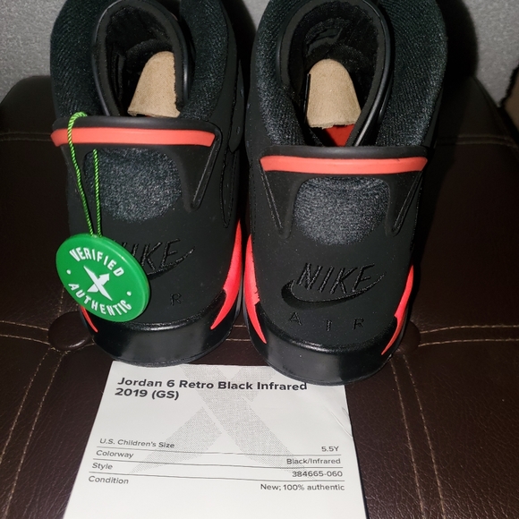 Jordan 6 Retro Black Infared *Authentic* - Picture 3 of 6